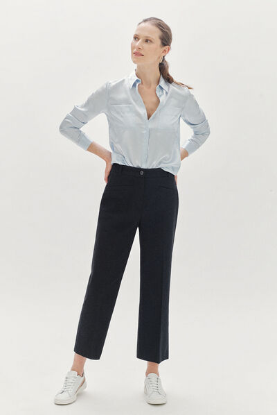 pantalon boris noir femme