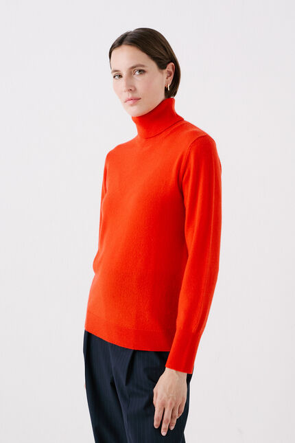 Maglione dylan b 100% cashmere arancio donna