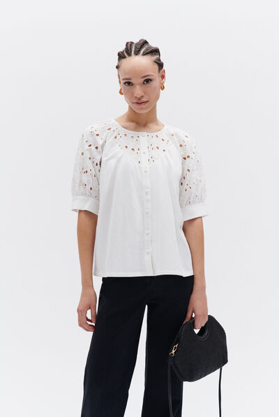 tshirt adelina ivoire femme
