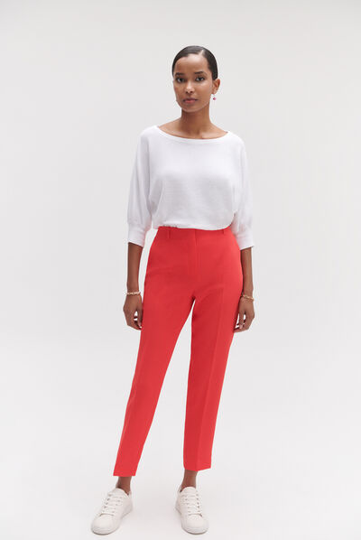 Pantalón pitillo Joplin de color rojo mujer
