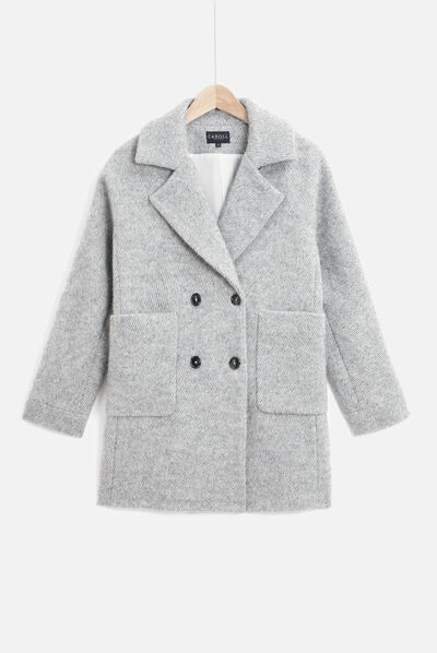 manteau ferdinand gris clair femme