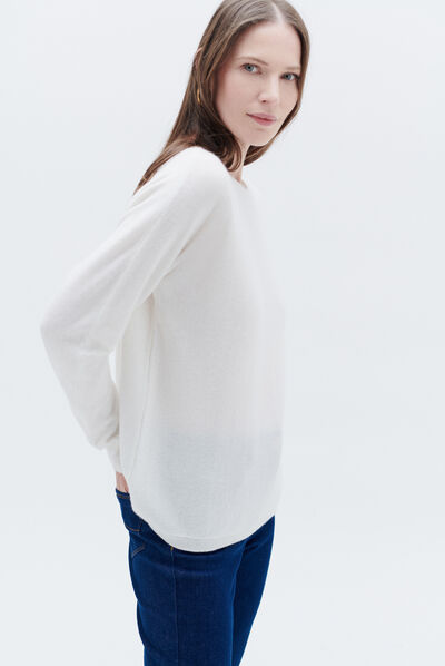 Pull mamelie ivoire femme