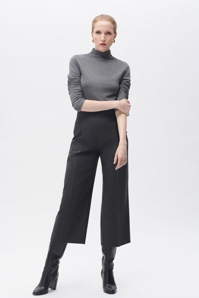 Broek Pony donkergrijs vrouw