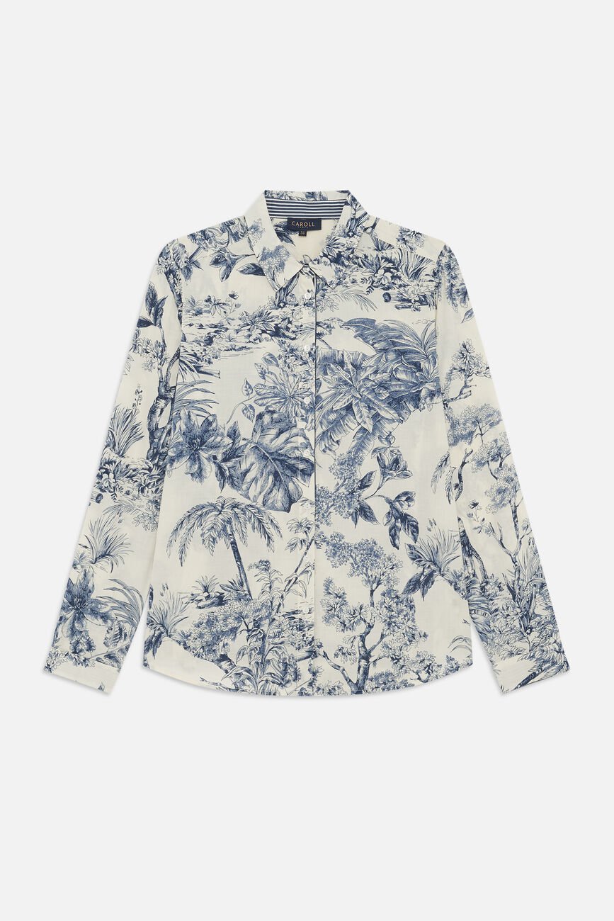 Cjess overhemd marineblauw vrouw