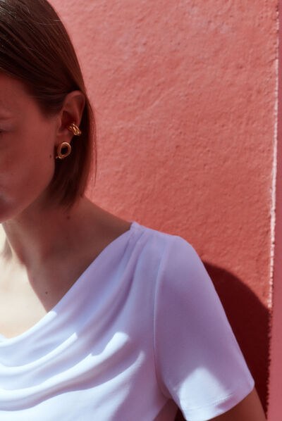 T-shirt touri blanc femme