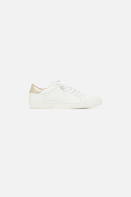 Suzanne-Sneaker aus Naturleder naturfarben damen