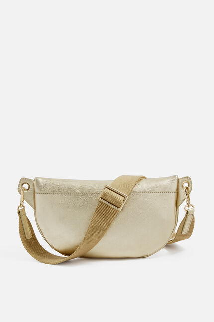Banane savana2 en cuir naturel couleur or femme