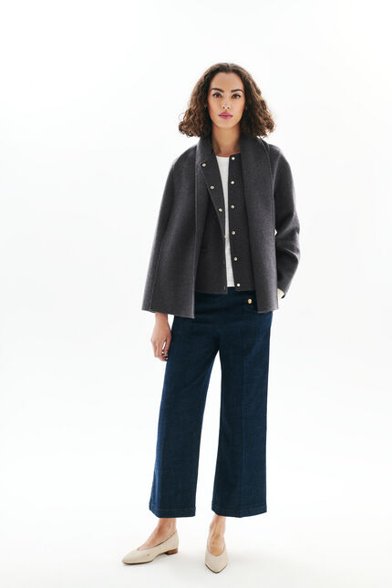 Manteau Gentiane gris femme