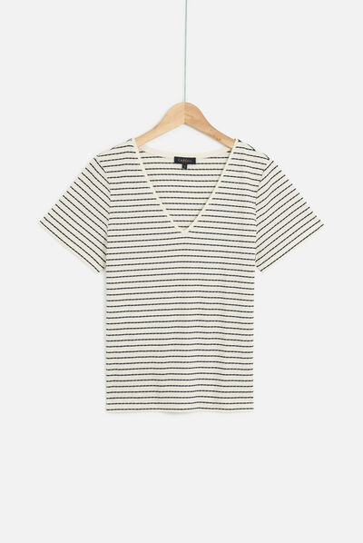 tshirt deby ecru femme