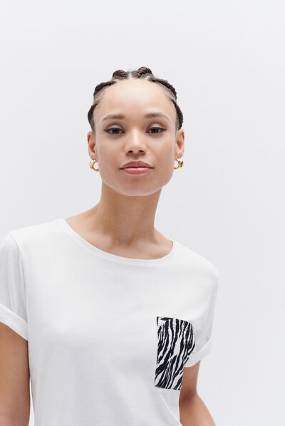 tshirt alina ecru femme