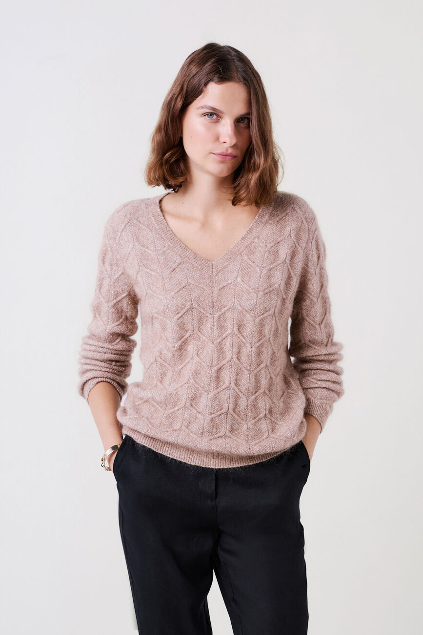 Sweater mstanley taupe woman