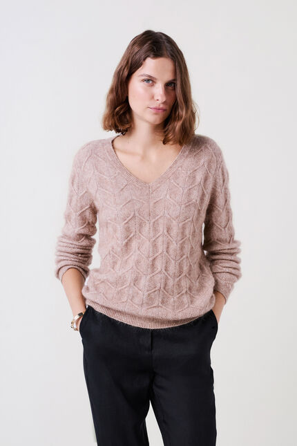 Sweater mstanley taupe woman