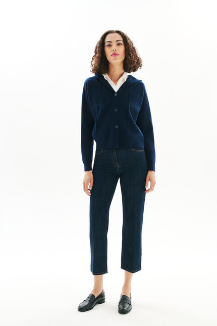 Gilet Monsina bleu marine femme