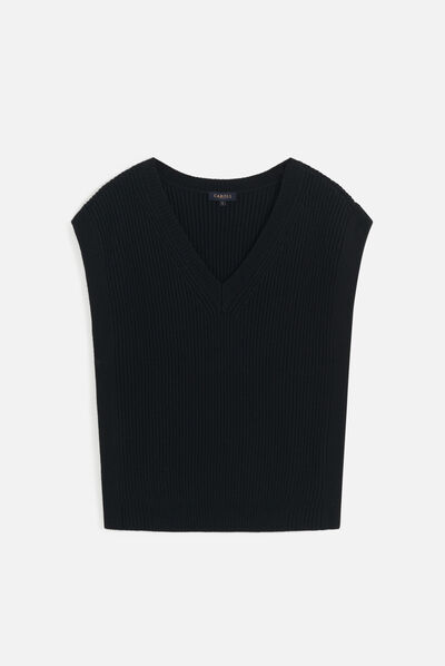 Pull mcurt noir femme