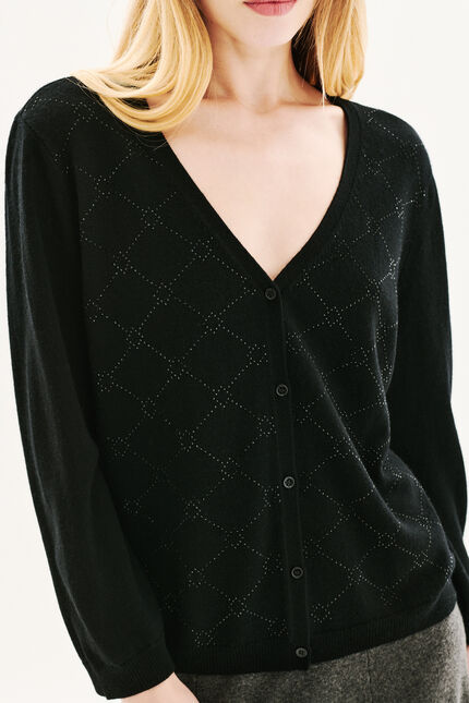 Gilet Mdiamond nero donna