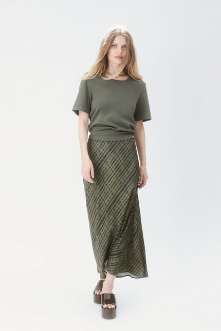 Jupe Jalentina2 vert kaki femme