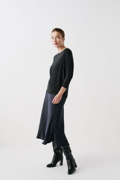 t-shirt franny gris argent femme