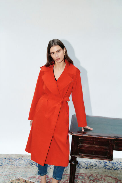 Trench gtramontane rouge femme