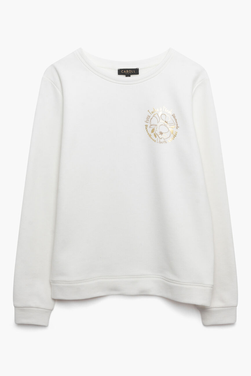 Sweat Jasmin ivoire femme