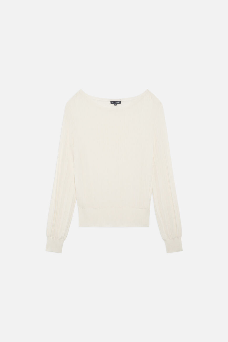 Pull Mvirginia ecru femme