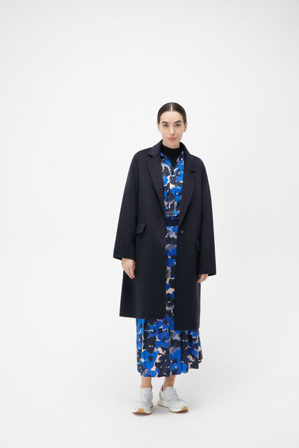 Manteau gaenora bleu marine femme
