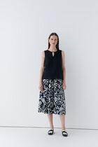 Cilda blouse 100% linen black woman