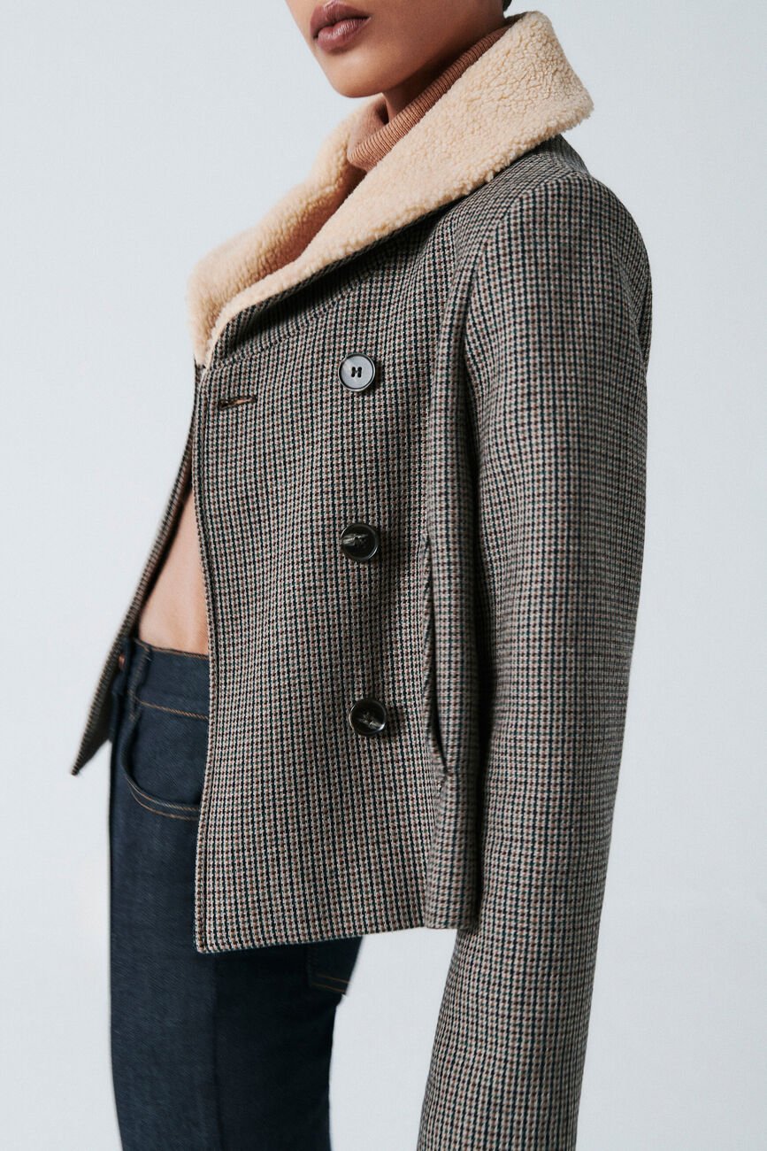 Manteau maviateur vert kaki femme