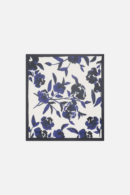 Foulard Laetitia 100% soie noir femme