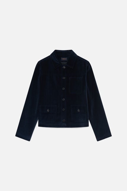 Veste Vminatavelours bleu marine femme