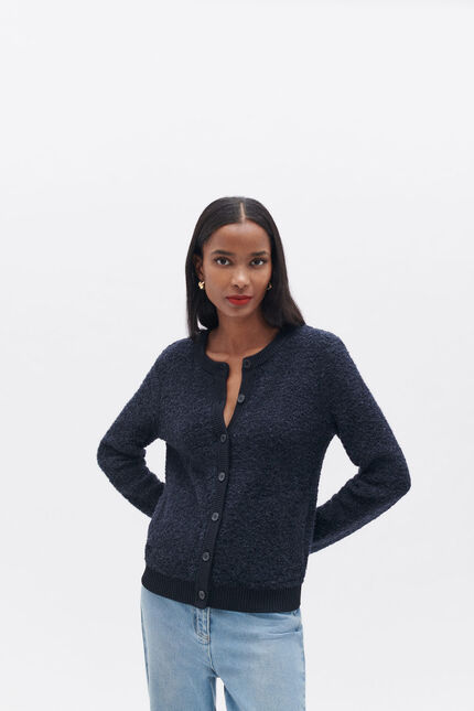 Veste will bleu marine femme