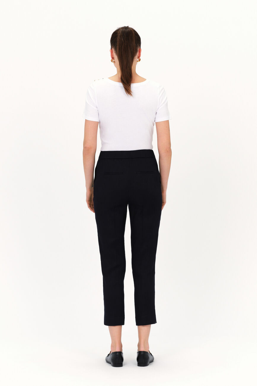 Pantalon pallan bleu marine femme