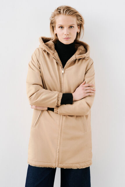 Manteau goodwin camel femme