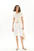 Short Permuda white woman
