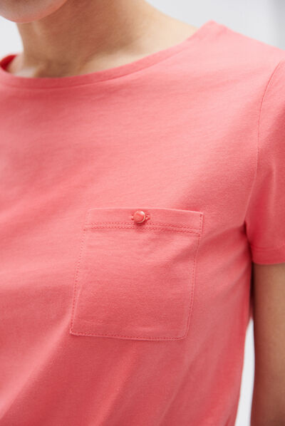 t-shirt ninon rose corail femme