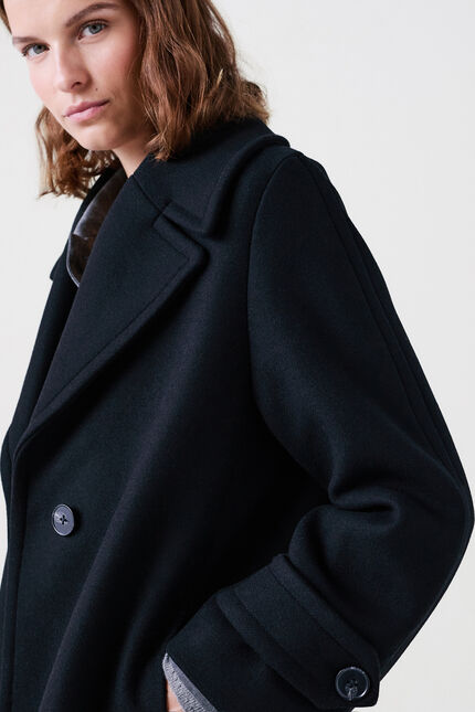 Manteau mrouge1 noir femme