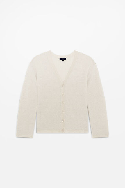 Gilet Mleonard ecru femme