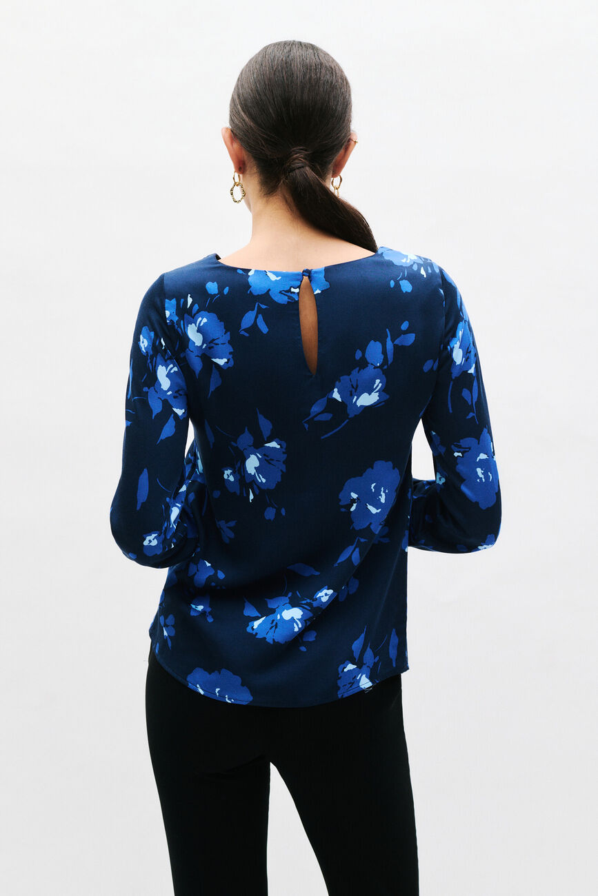 Blouse Lena bleu marine femme