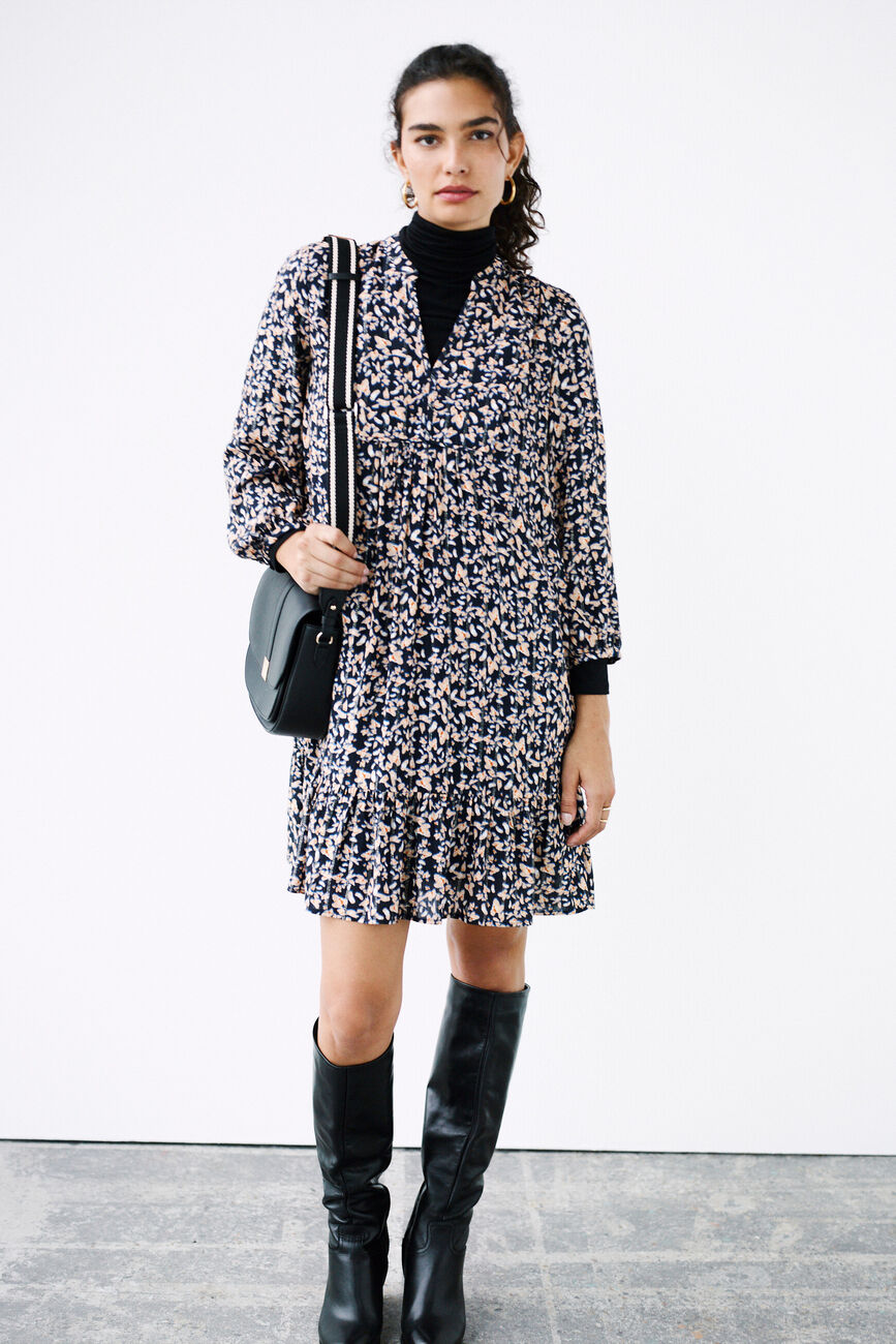 Robe Galilee bleu marine femme