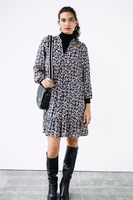 Robe Galilee bleu marine femme