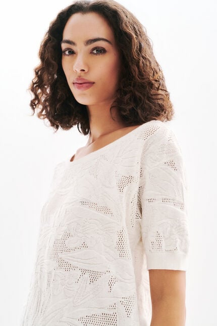 Pull Mialie blanc femme
