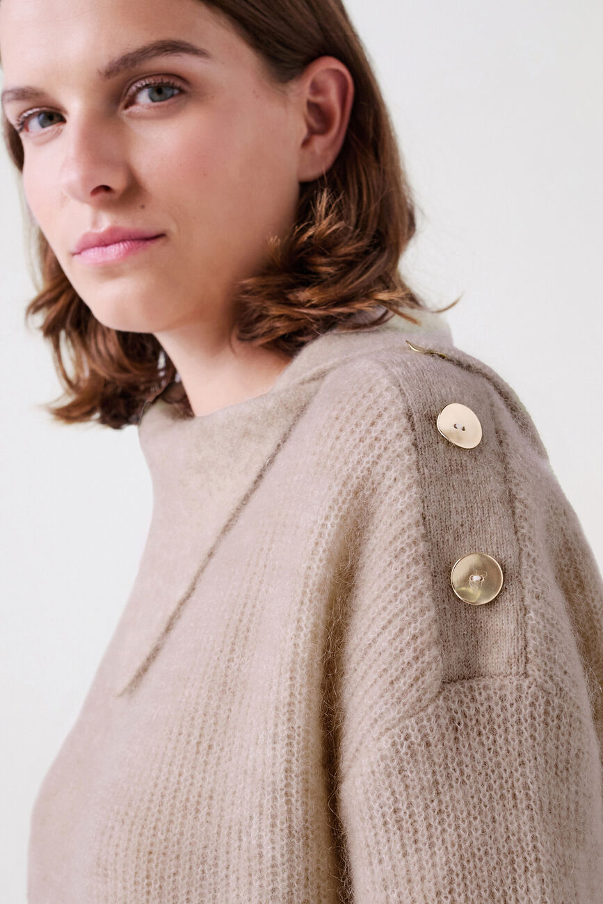 Pull melkior beige femme