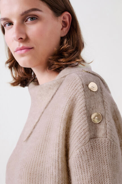 Trui Melkior beige vrouw