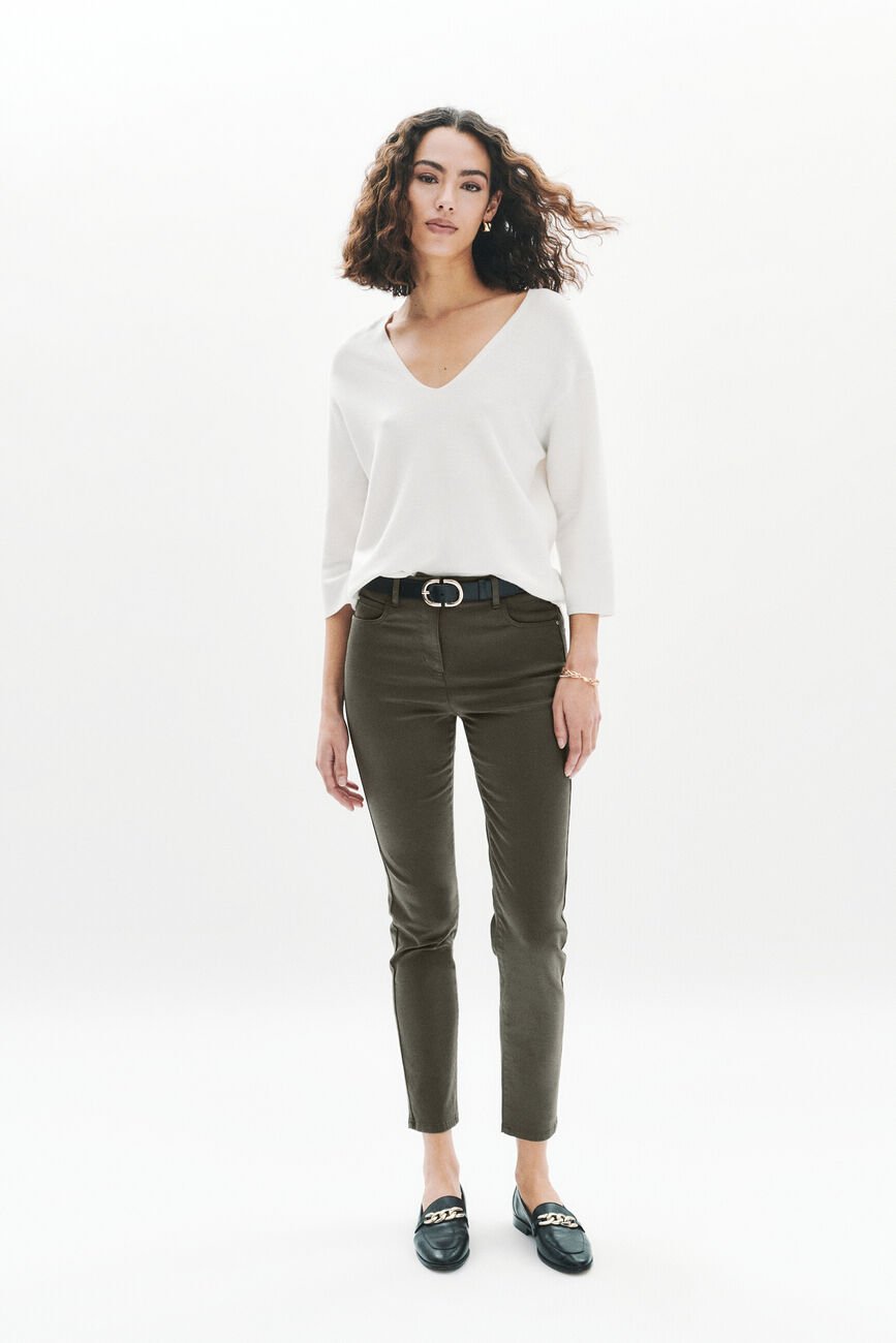 Broek tony khakigroen vrouw