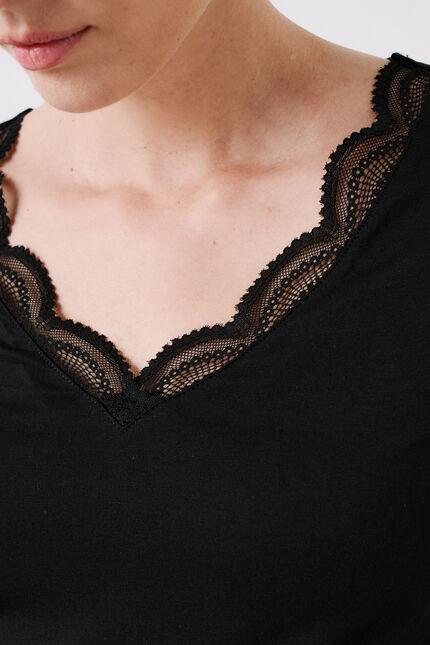 T-shirt thermo-douceur teve noir femme