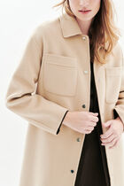 Gsomero coat taupe woman