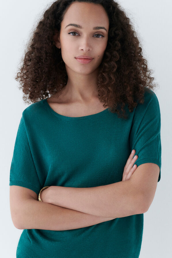 Pull mila vert émeraude femme