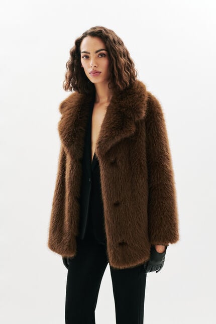 Manteau Grizly marron chocolat femme