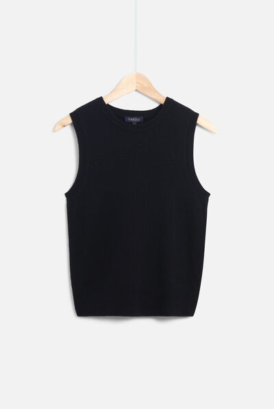pull ilona noir femme