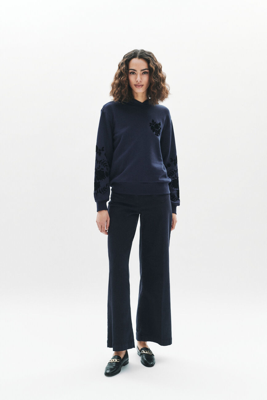 Sweatshirt Thoen bleu marine femme