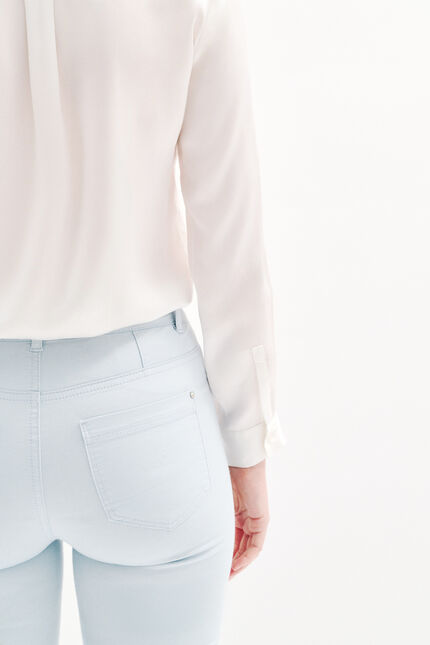 pantacourt mason bleu ciel femme